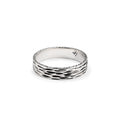 Handmade Oxidized Engraved Couple Rings