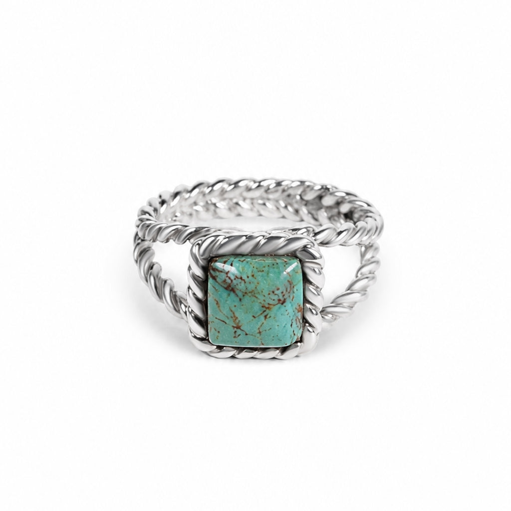 Braided Turquoise Ring