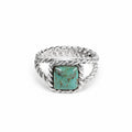 Braided Turquoise Ring
