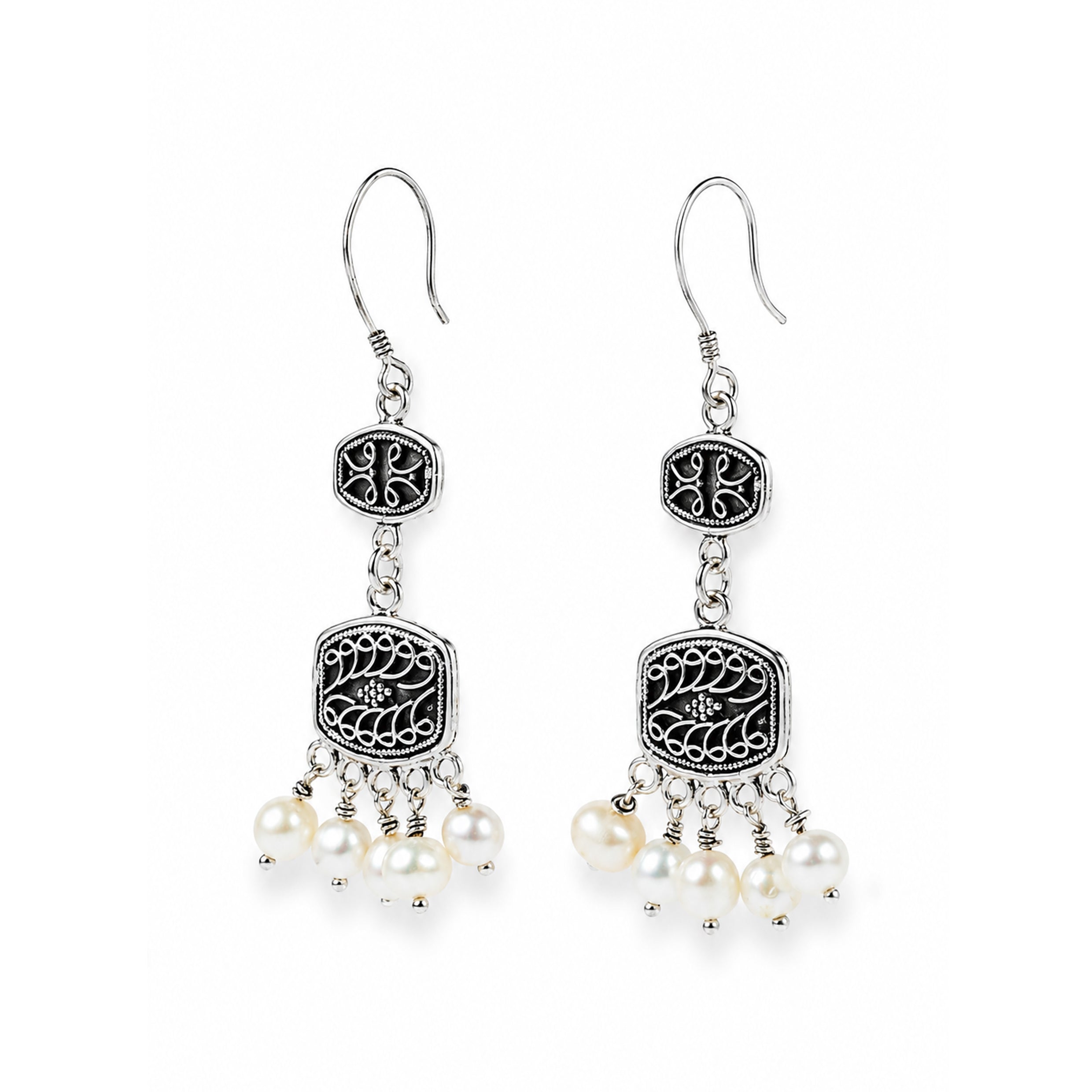 Pearl Charm Earrings