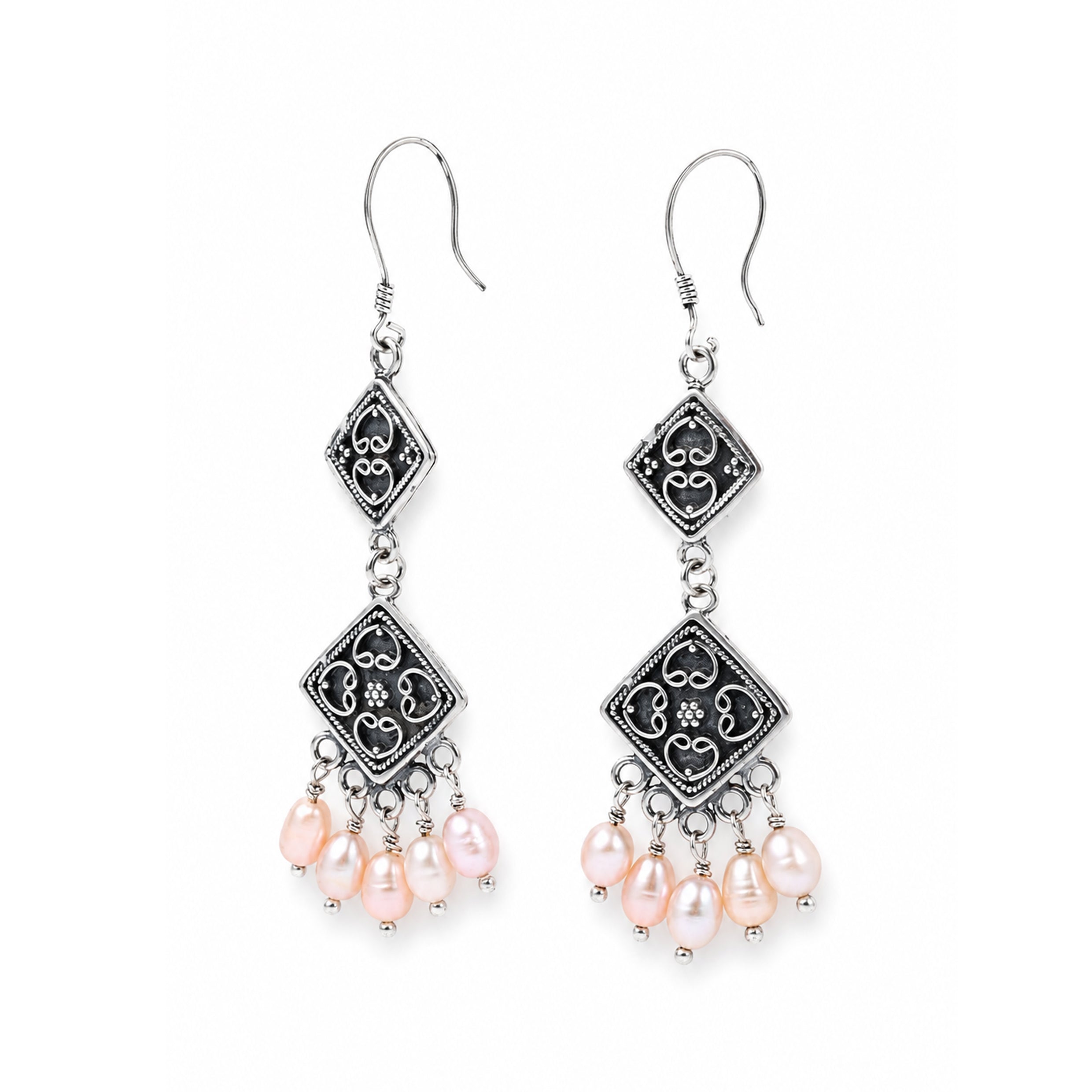 Rose Pearl Earrings
