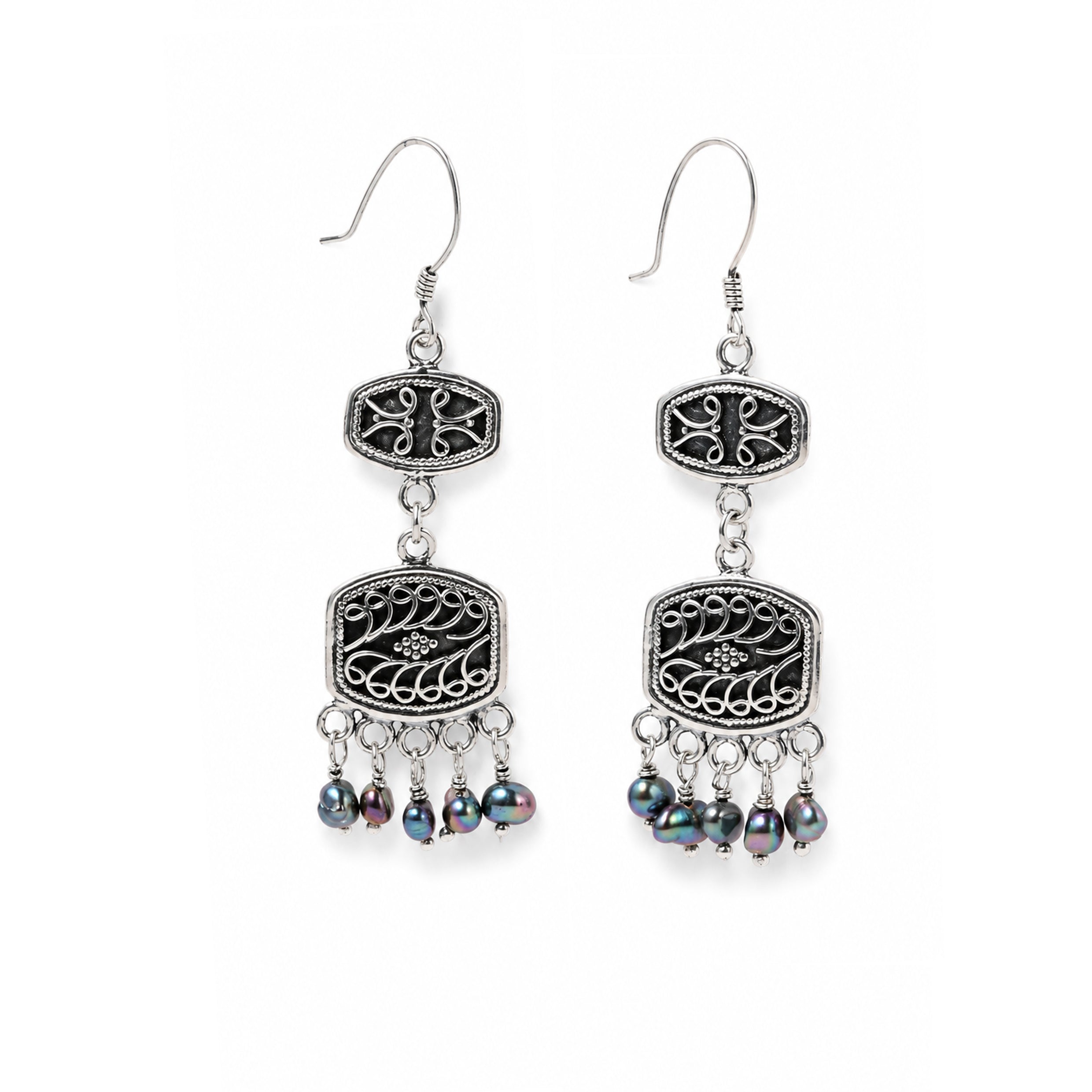 Midnight Pearl Earrings