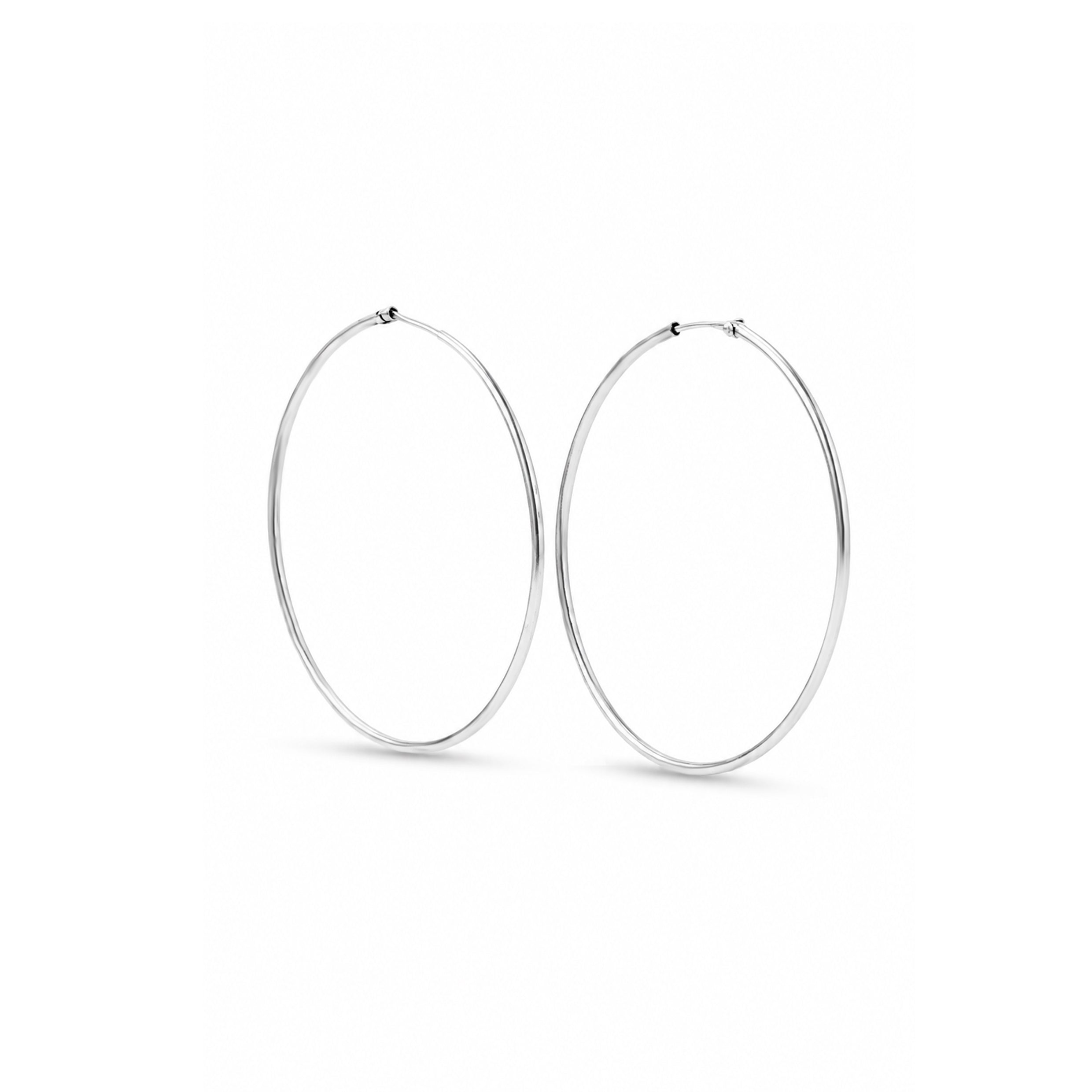 Classic Silver Hoops