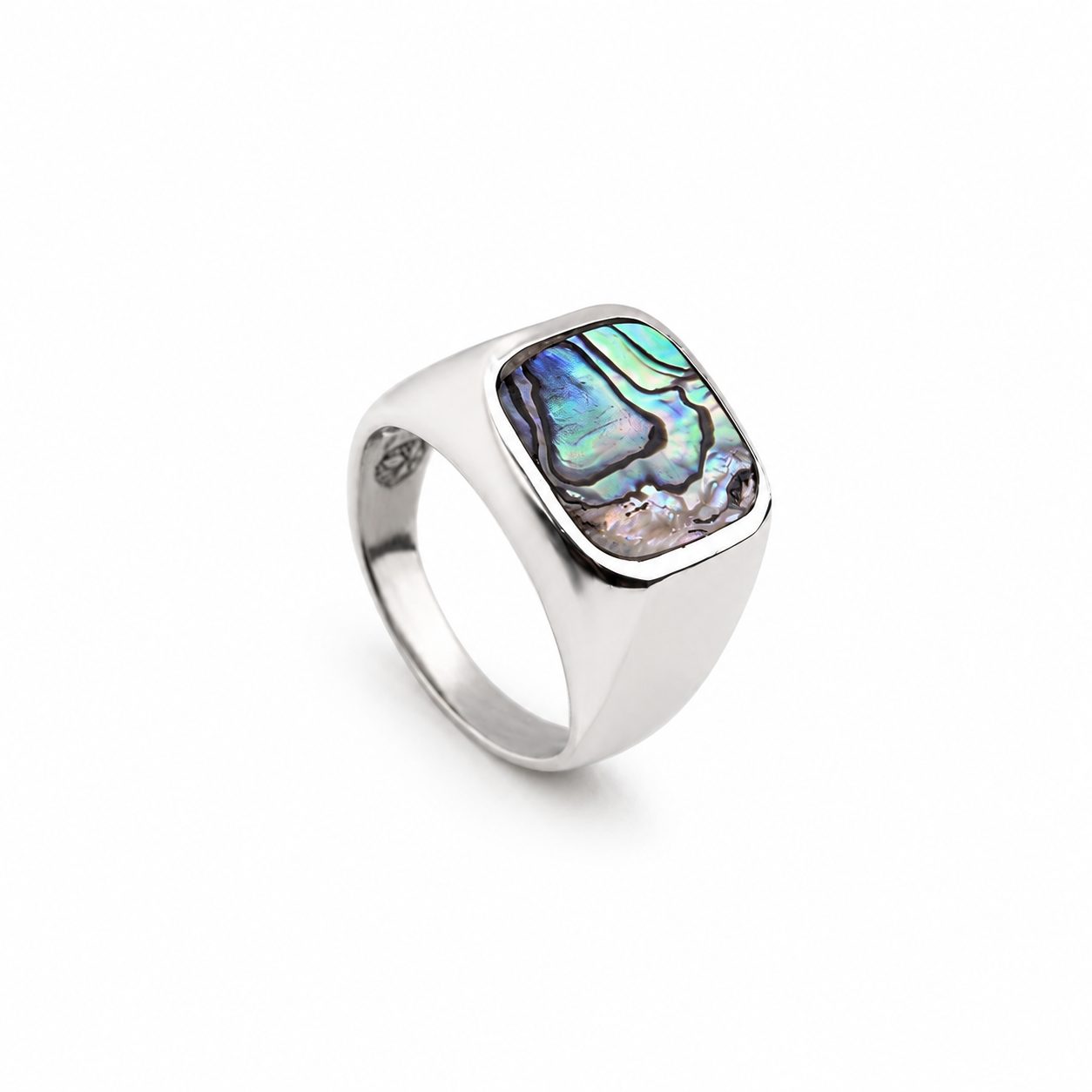 Mother of Pearl Silver Ring