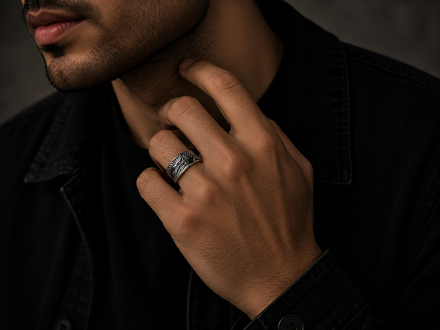 Oxidized Dragon Couple Rings