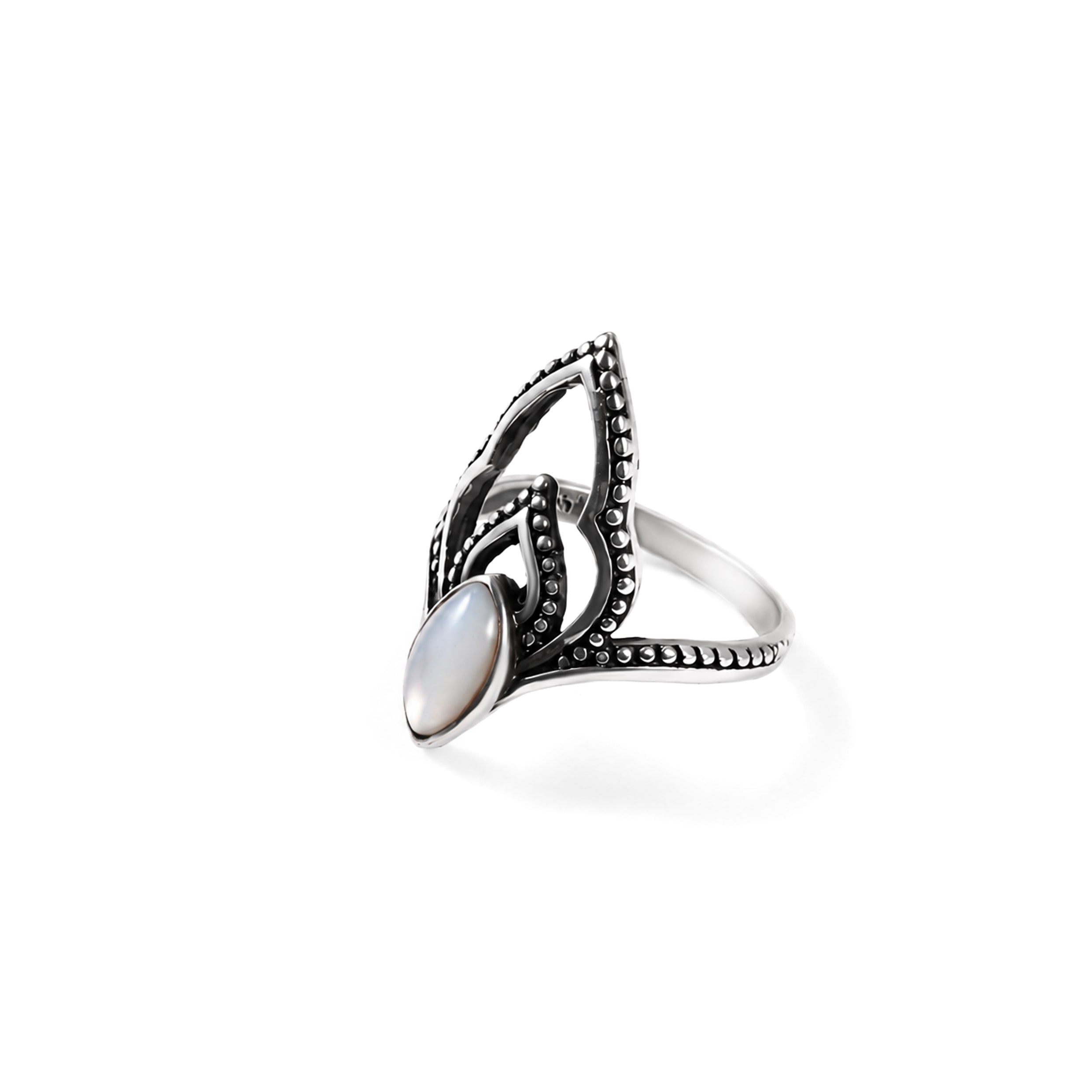 Silver Petal ring