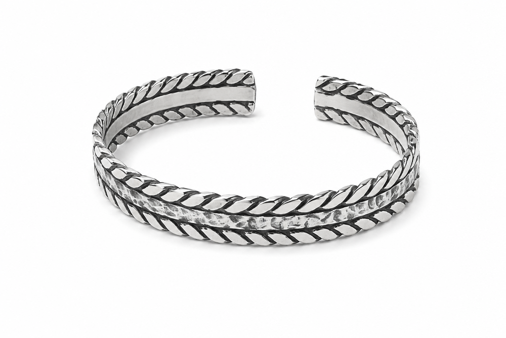 hammered bracelets