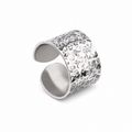 Hand-Hammered Oxidized Silver Ring