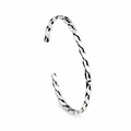 Braided Oxidized Silver Bangle