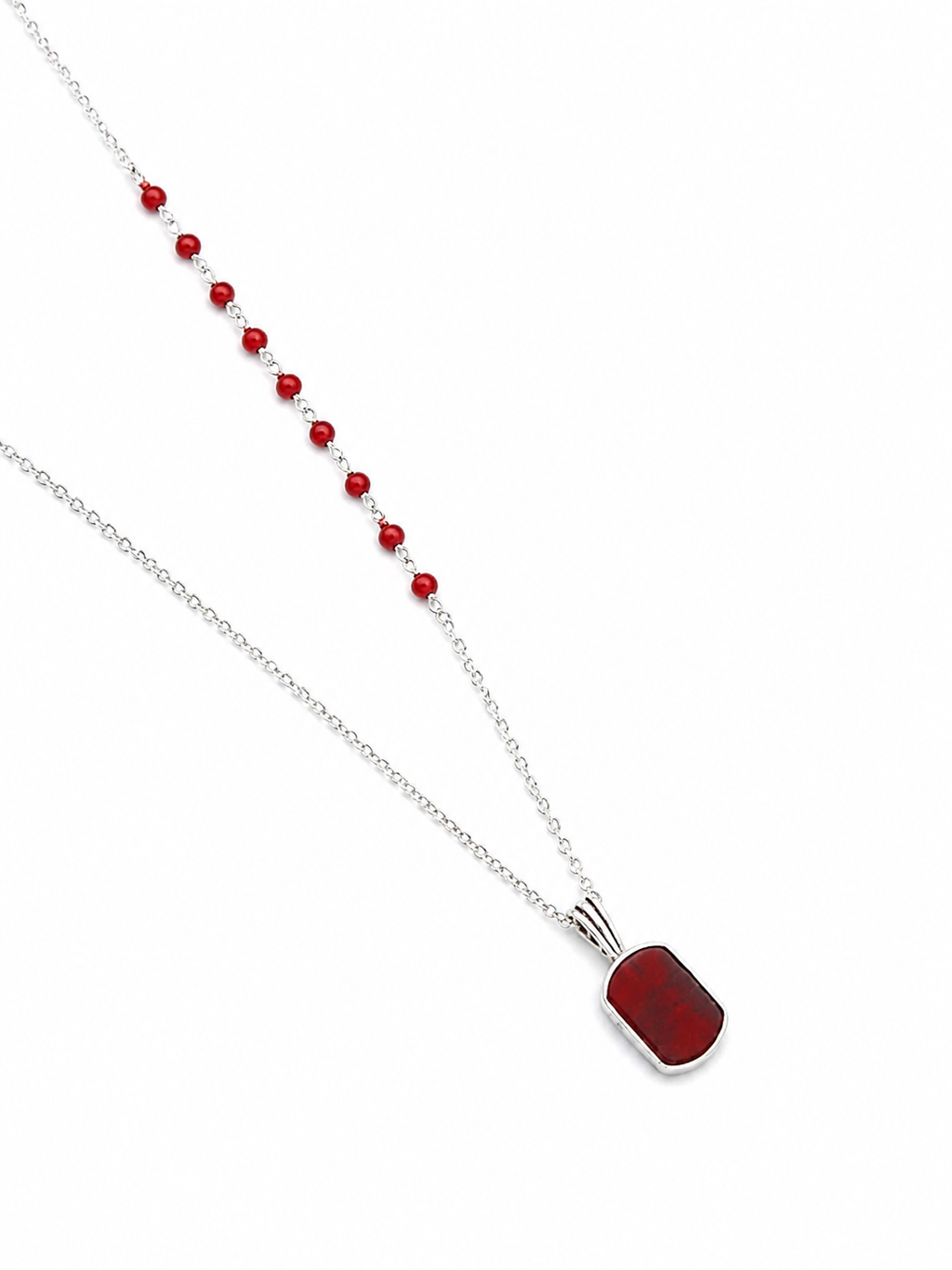 Agate stone chain and necklace