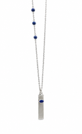 Necklace lapis lazuli stone chain