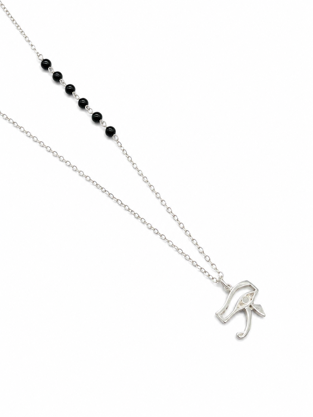 Eye of Horus necklace and natural onyx stone