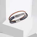 Lapis Leather Bracelet –فالله خير حافظًا وهو أرحم الراحمين