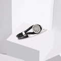 Half Silver Half Leather Bracelet فالله خير حافظًا وهو أرحم الراحمين
