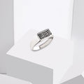 Kufic Calligraphy Silver Ring – “Ya Musakeni