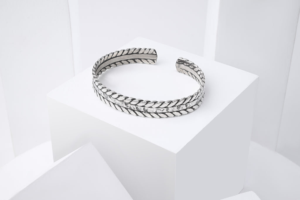 hammered bracelets