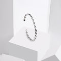 Braided Oxidized Silver Bangle