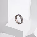 Handmade Oxidized Engraved Couple Rings