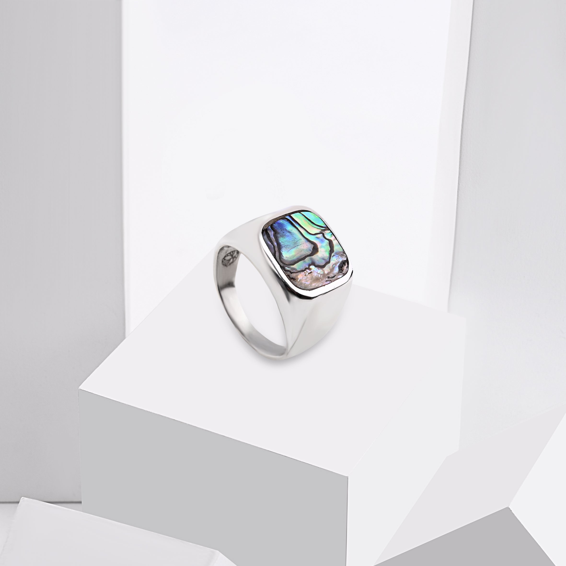 Mother of Pearl Silver Ring