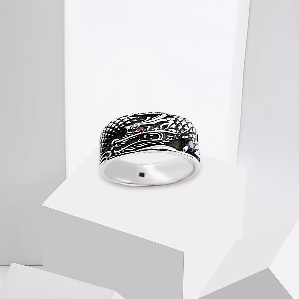 Oxidized Dragon Couple Rings