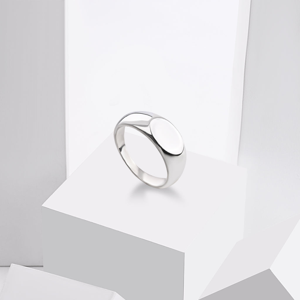 Classic Plain Silver Ring