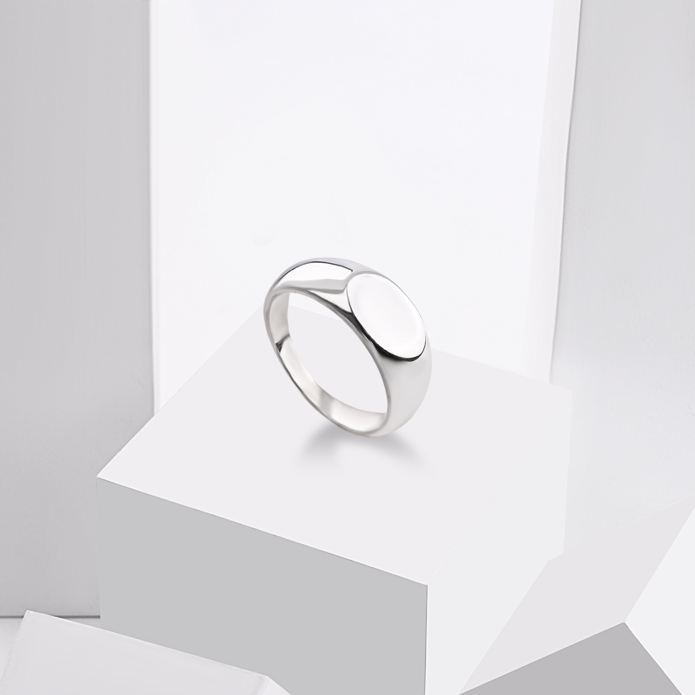 Classic Plain Silver Ring