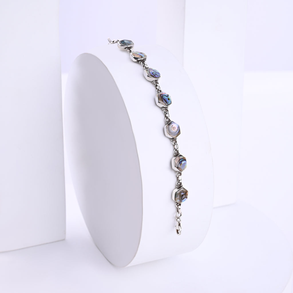 Mother of Pearl Silver Bracelet