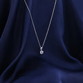 Single Stone Silver Necklace