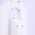Natural Stones Silver Necklace