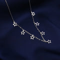 Italian Star Silver Necklace