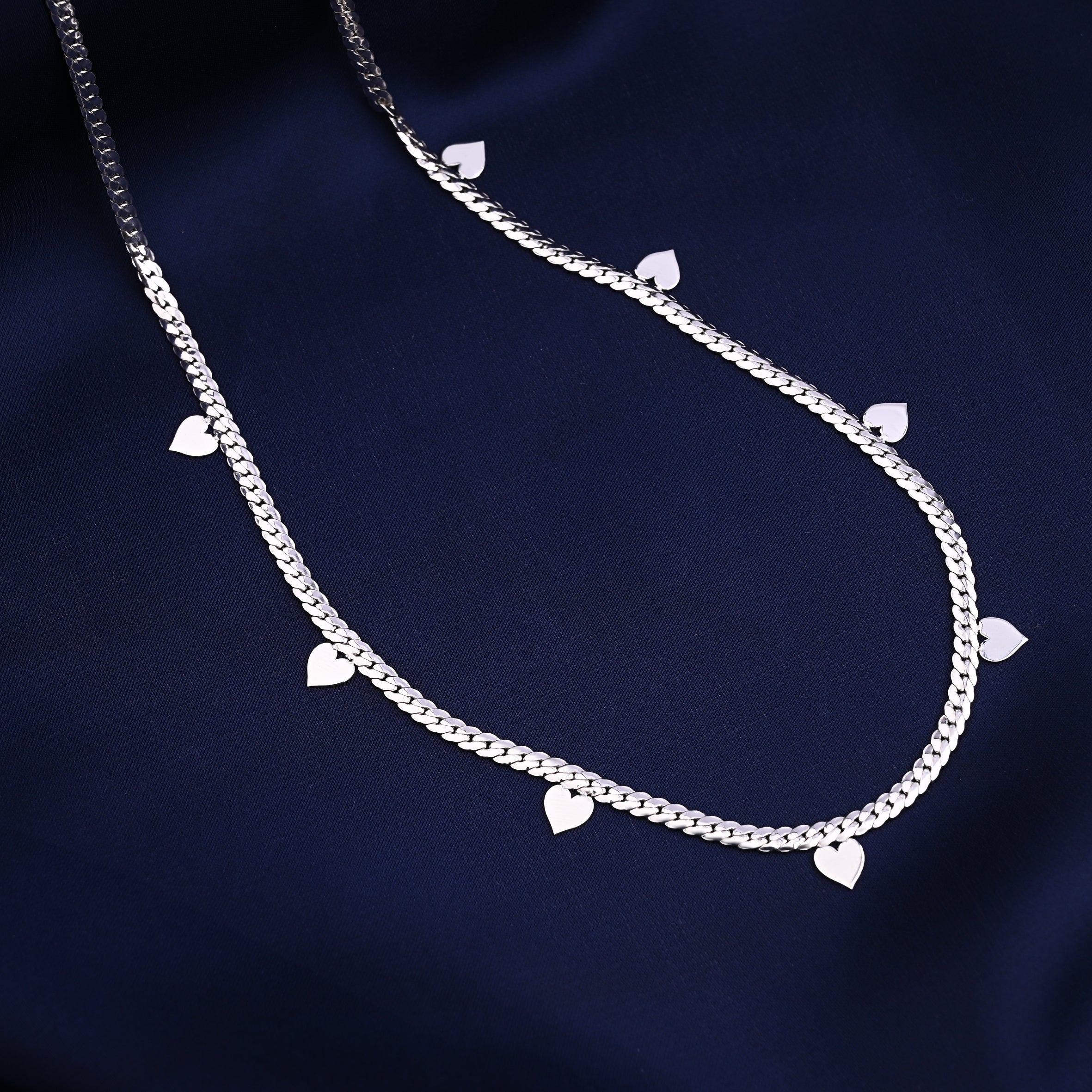 Italian Heart Silver Necklace