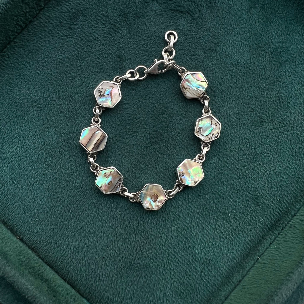 Mother of Pearl Silver Bracelet
