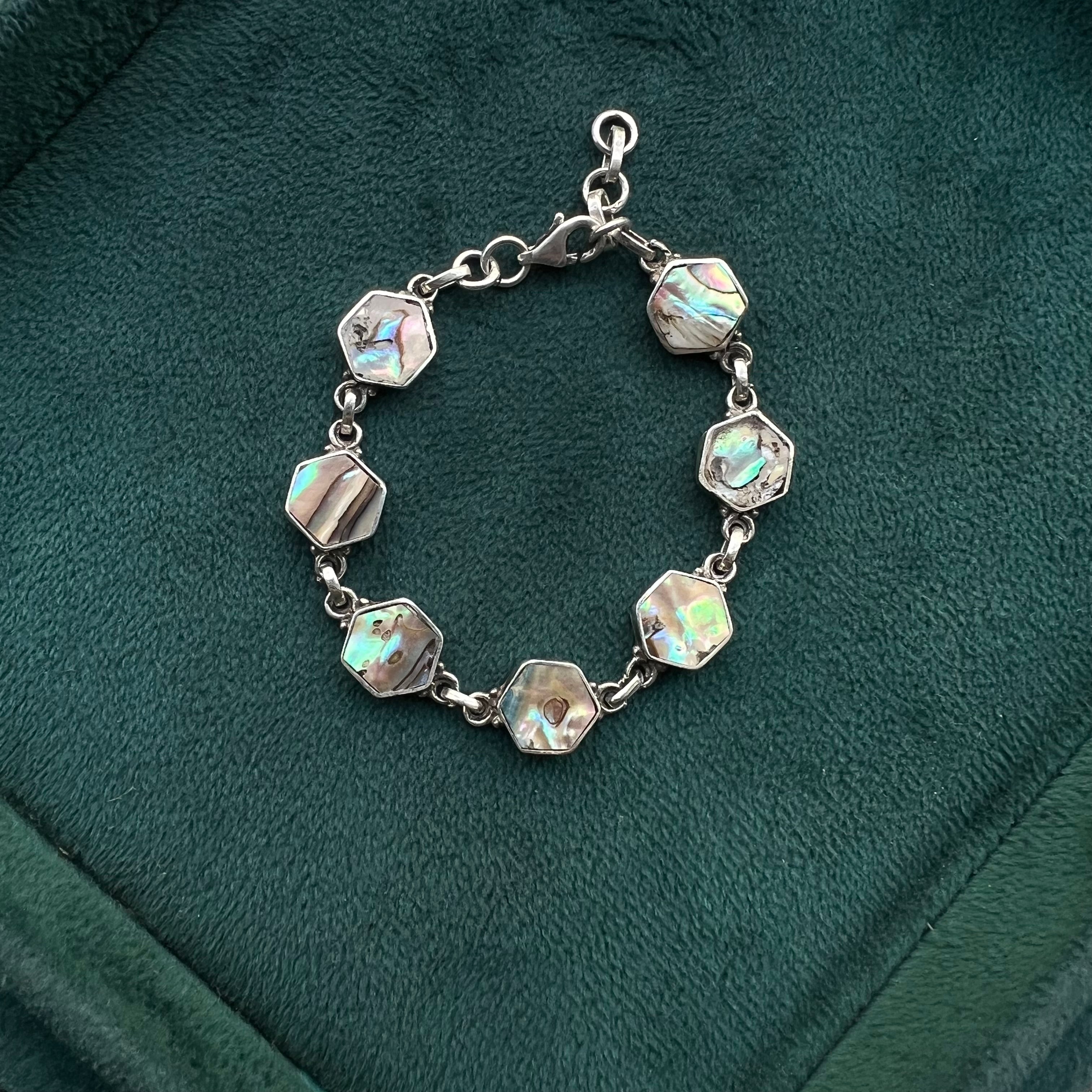 Mother of Pearl Silver Bracelet