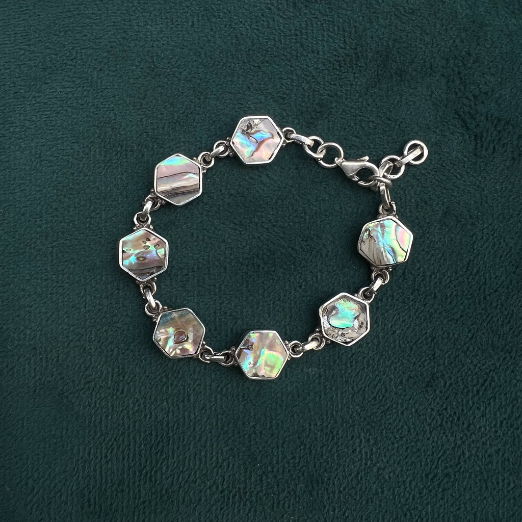 Mother of Pearl Silver Bracelet