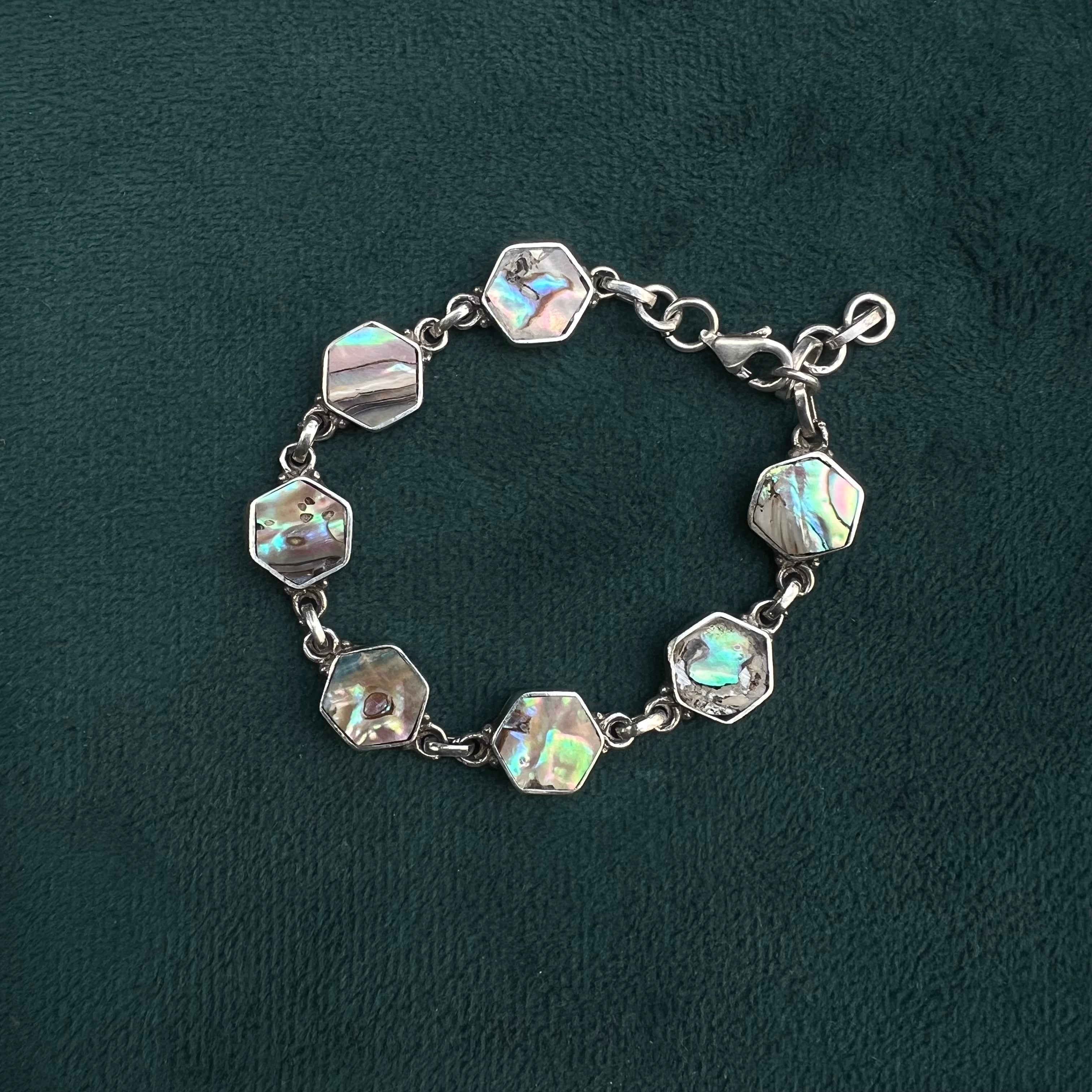 Mother of Pearl Silver Bracelet