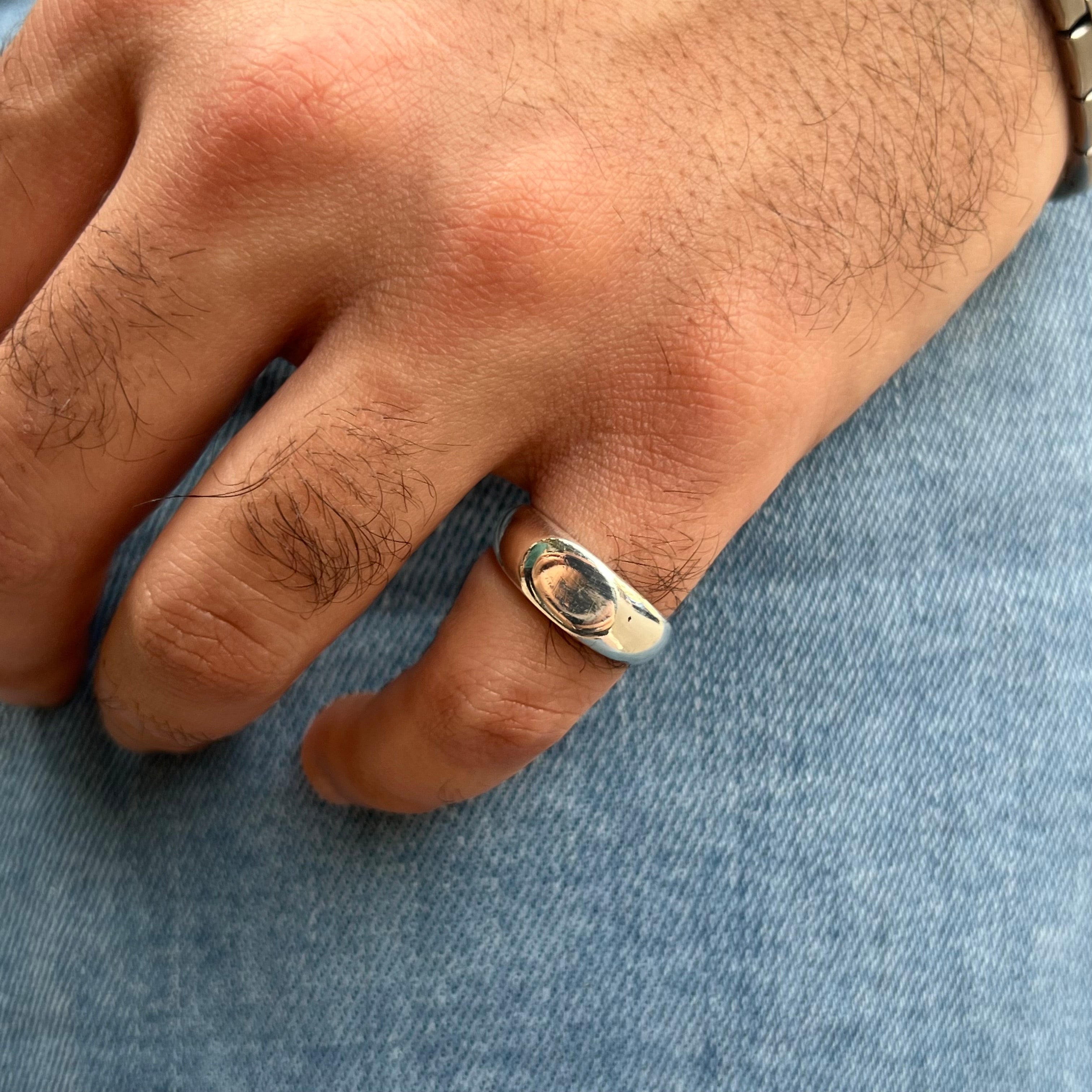 Classic Plain Silver Ring