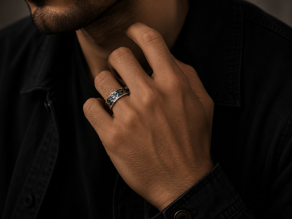 Oxidized Silver Ring