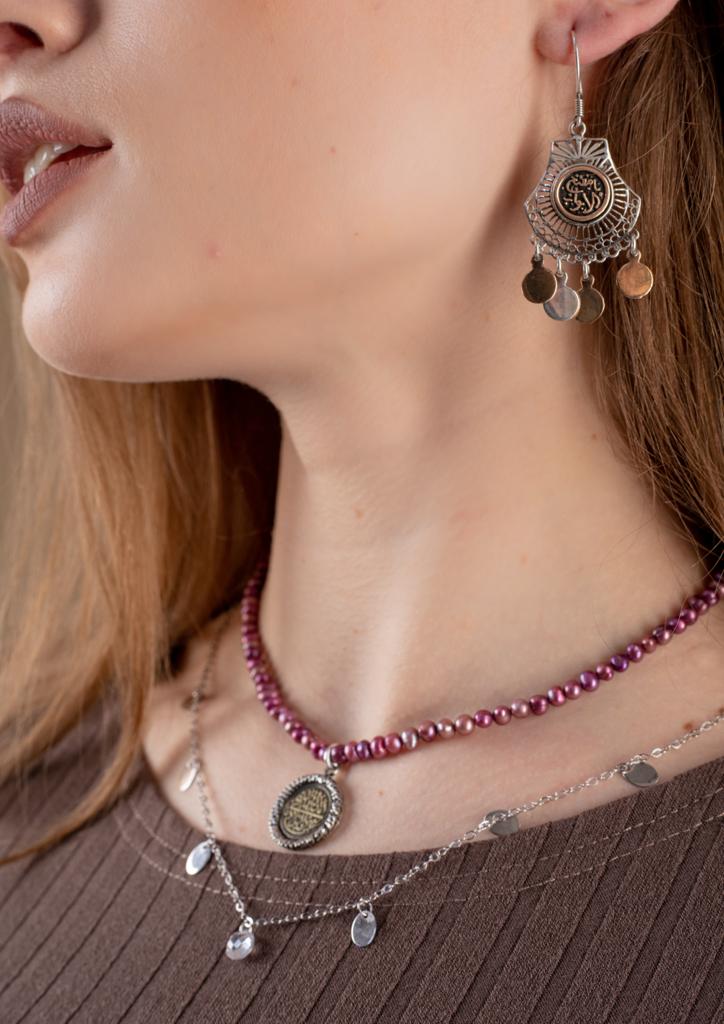 925 egyptian arabic earrings