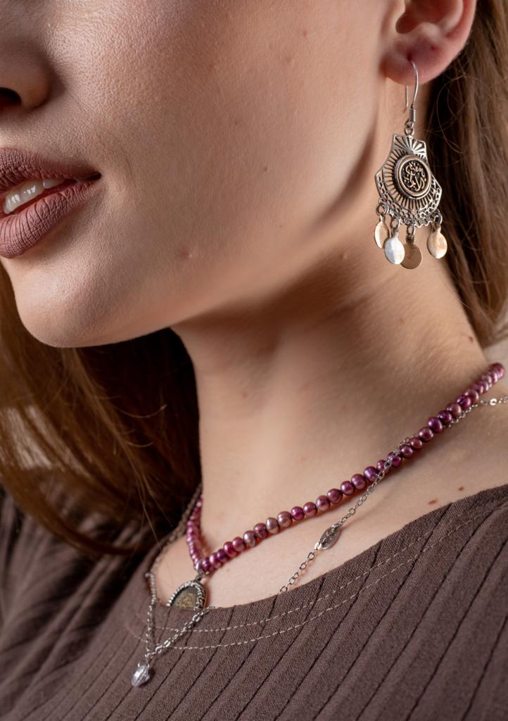 925 egyptian arabic earrings