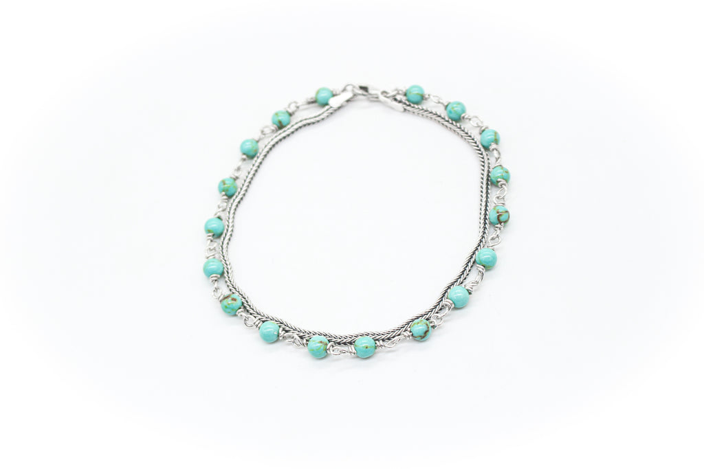 Bracelet 925  stone Hewlett silver handmade