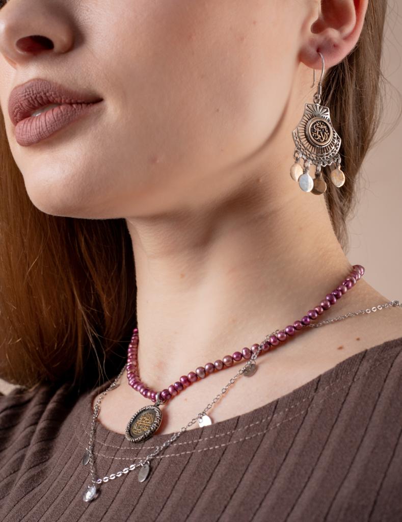 925 egyptian arabic earrings