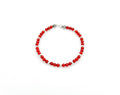Bracelets Silver and natural agate stones