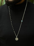 Wolf shape & Onyx Stone Necklace