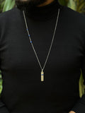 Necklace lapis lazuli stone chain