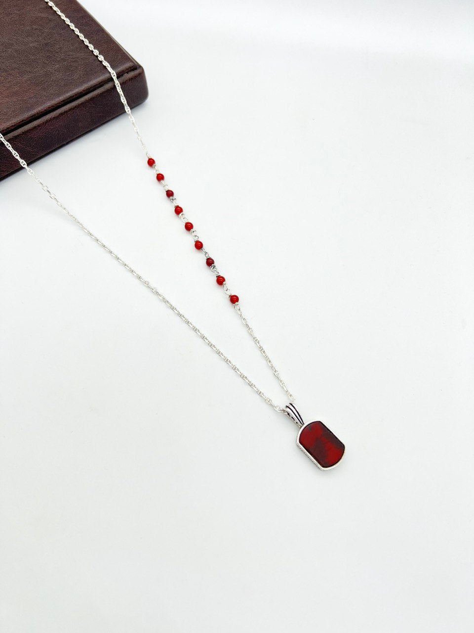 Agate stone chain and necklace