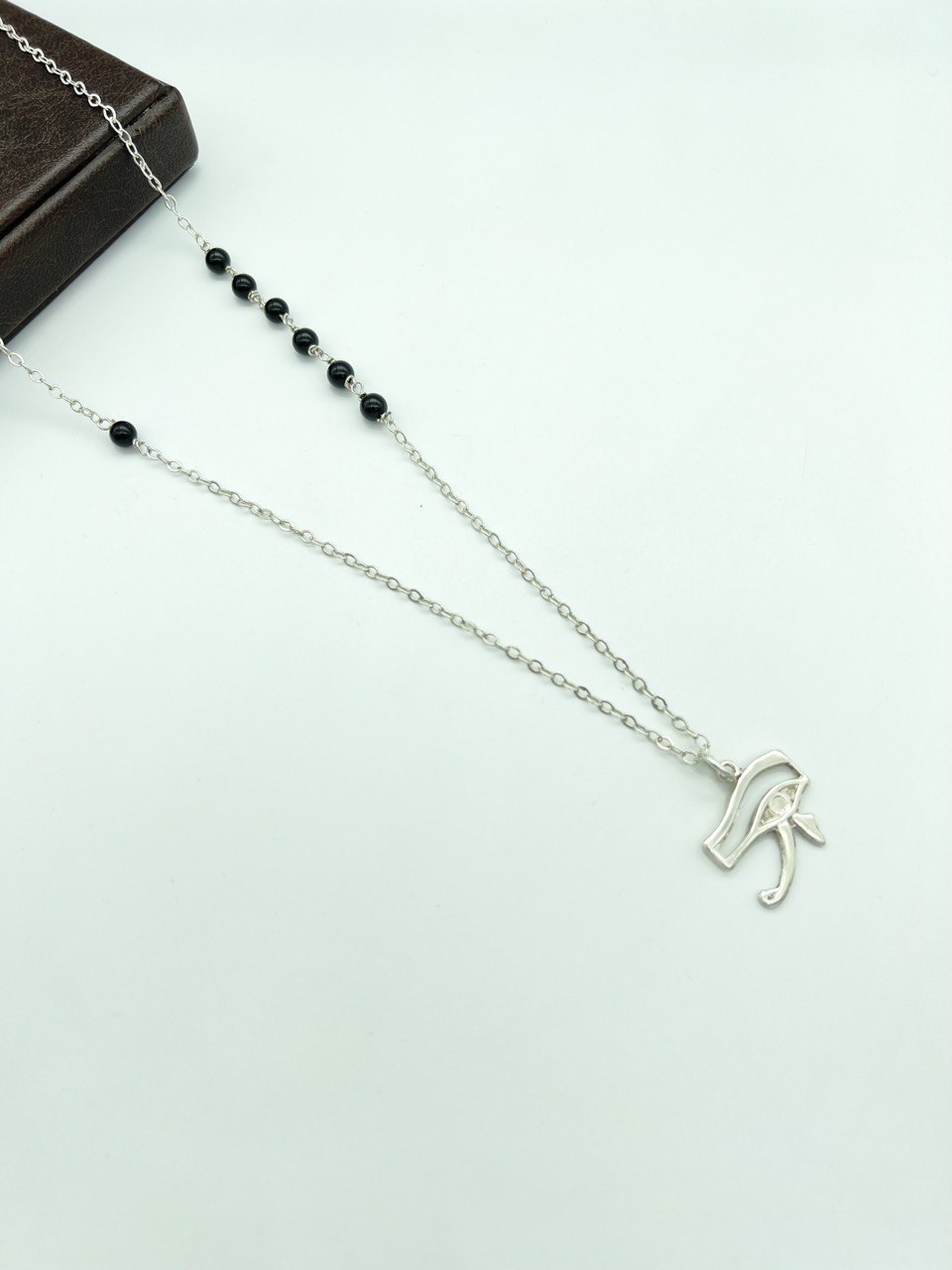 Eye of Horus necklace and natural onyx stone
